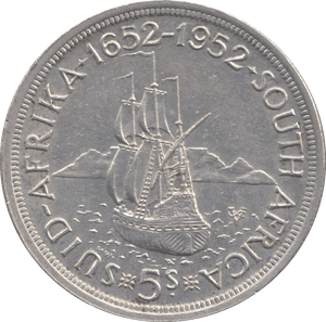 1952 5 SHILLINGS SOUTH AFRICA - WORLD COINS - Cambridgeshire Coins