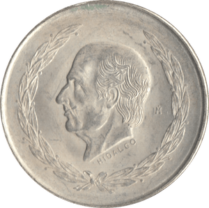 1952 SILVER FIVE PESO MEXICO - WORLD COINS - Cambridgeshire Coins