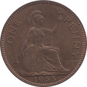 1953 PENNY ( BU ) 1 - Penny - Cambridgeshire Coins