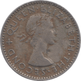 1954 SIXPENCE NEW ZEALAND - WORLD COINS - Cambridgeshire Coins