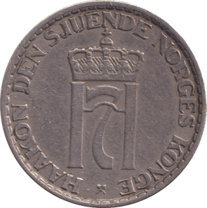 1956 1 KRONER NORWAY - WORLD COINS - Cambridgeshire Coins