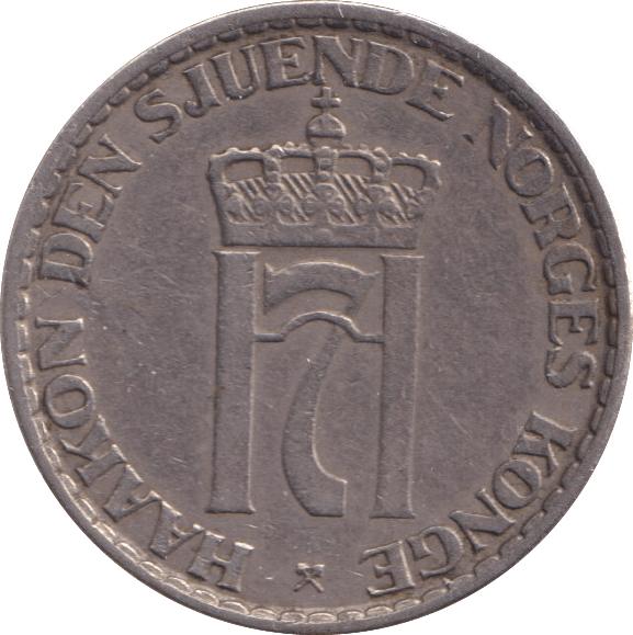 1956 1 KRONER NORWAY - WORLD COINS - Cambridgeshire Coins