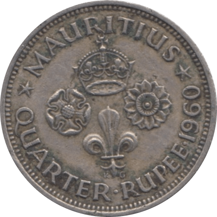 1960 MAURITIUS 1/4 RUPEE - WORLD COINS - Cambridgeshire Coins