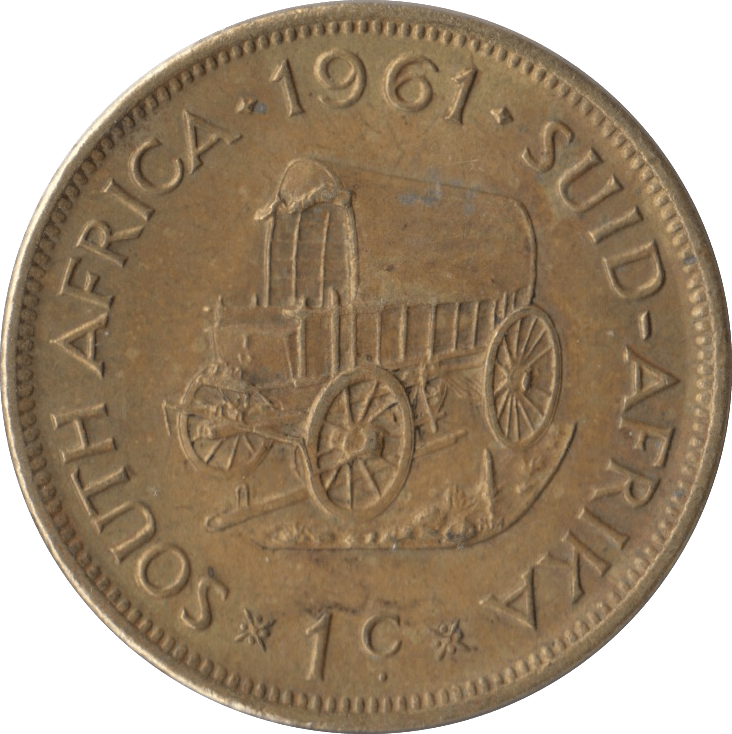 1961 ONE CENT SOUTH AFRICA - WORLD COINS - Cambridgeshire Coins