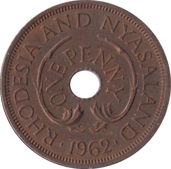 1962 PENNY RHODESIA AND NYASALAND - WORLD COINS - Cambridgeshire Coins