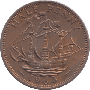 1963 HALFPENNY ( BU ) - Halfpenny - Cambridgeshire Coins