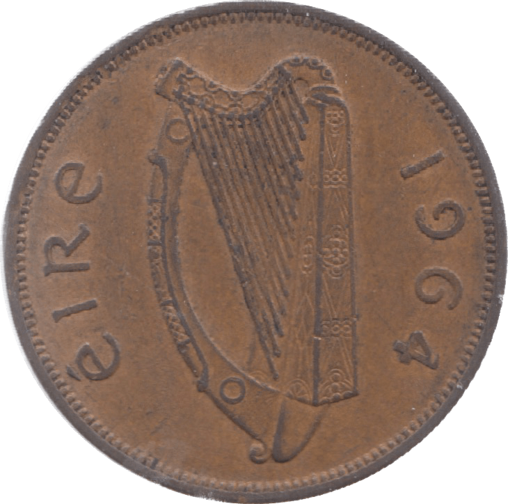 1964 IRELAND ONE PENNY - WORLD COINS - Cambridgeshire Coins