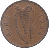 1964 IRELAND ONE PENNY - WORLD COINS - Cambridgeshire Coins