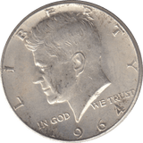 1964 SILVER HALF DOLLAR USA B - WORLD SILVER COINS - Cambridgeshire Coins