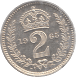 1965 MAUNDY TWOPENCE ( UNC ) - Maundy Coins - Cambridgeshire Coins