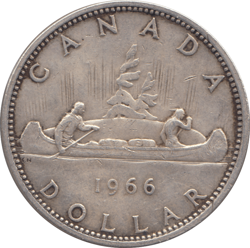 1966 SILVER ONE DOLLAR CANADA - WORLD SILVER COINS - Cambridgeshire Coins
