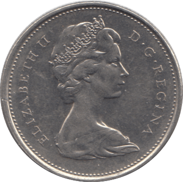 1969 25 CENTS CANADA - WORLD COINS - Cambridgeshire Coins