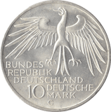 1972 GERMANY MUNICH OLYMPIAD SILVER 10 MARKS - SILVER WORLD COINS - Cambridgeshire Coins