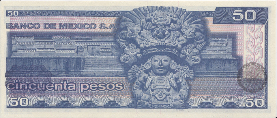 1973-1979 50 PESO BANKNOTE MEXICO REF 899 - World Banknotes - Cambridgeshire Coins