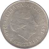 1973 SILVER 10 GULDEN NETHERLANDS 1 - SILVER WORLD COINS - Cambridgeshire Coins