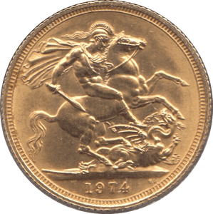 1974 GOLD SOVEREIGN ( BU ) - Sovereign - Cambridgeshire Coins