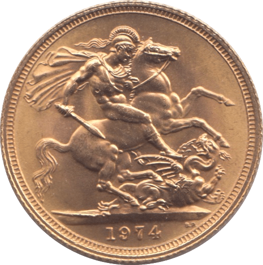 1974 GOLD SOVEREIGN ( UNC ) - Sovereign - Cambridgeshire Coins