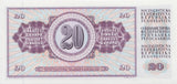 1978 20 DINARA BANKNOTE YUGOSLAVIA REF 1029 - World Banknotes - Cambridgeshire Coins