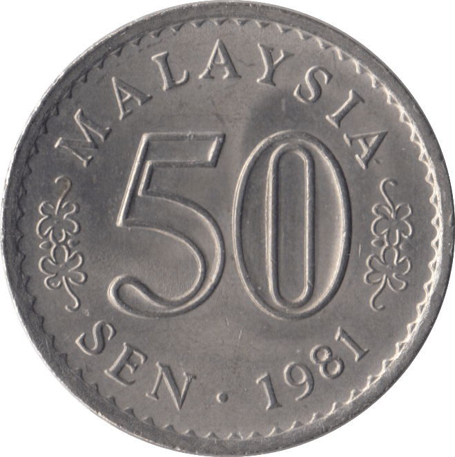 1981 MALAYSIA 50 SEN WORLD COINS Cambridgeshire Coins – Cambridgeshire ...