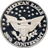 1982 TROY OUNCE SILVER 200TH ANNIVERSARY AMERICAN EAGLE USA - SILVER WORLD COINS - Cambridgeshire Coins