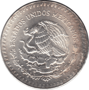 1986 SILVER LIBERTAD MEXICO ( TONED ) - SILVER WORLD COINS - Cambridgeshire Coins