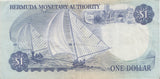 1988 BERMUDA MONETARY AUTHORITY ONE DOLLAR BANKNOTE REF 1523 - World Banknotes - Cambridgeshire Coins