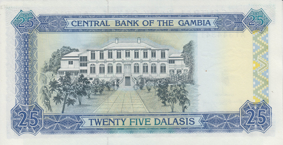 1991-1995 25 DALASIS BANKNOTE GAMBIA REF 756 - World Banknotes - Cambridgeshire Coins