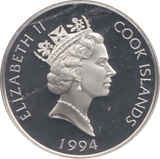 1994 SILVER 10 DOLLARS COOK ISLANDS ( PROOF ) - SILVER WORLD COINS - Cambridgeshire Coins