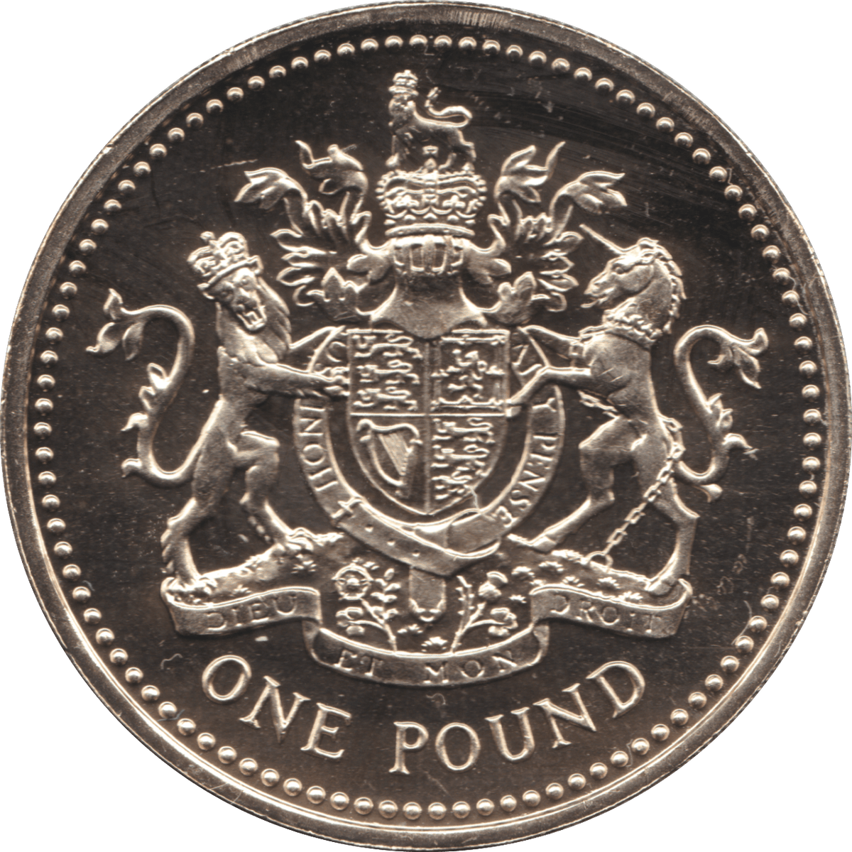 1998 ONE POUND £1 ROYAL ARMS BRILLIANT UNCIRCULATED BU £1 BU ...