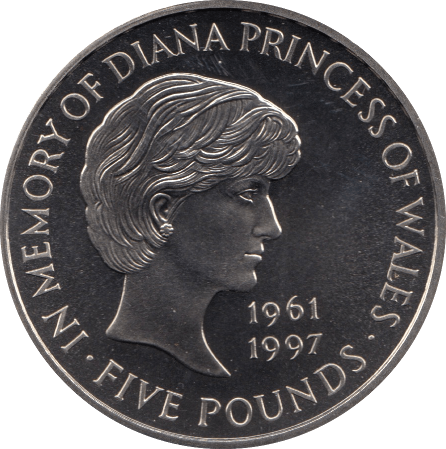 1999 CIRCULATED 5 PRINCESS DIANA COIN 5 CIRCULATED