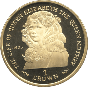 1999 QUEEN ELIZABETH QUEEN MOTHER CROWN COIN - WORLD COINS - Cambridgeshire Coins