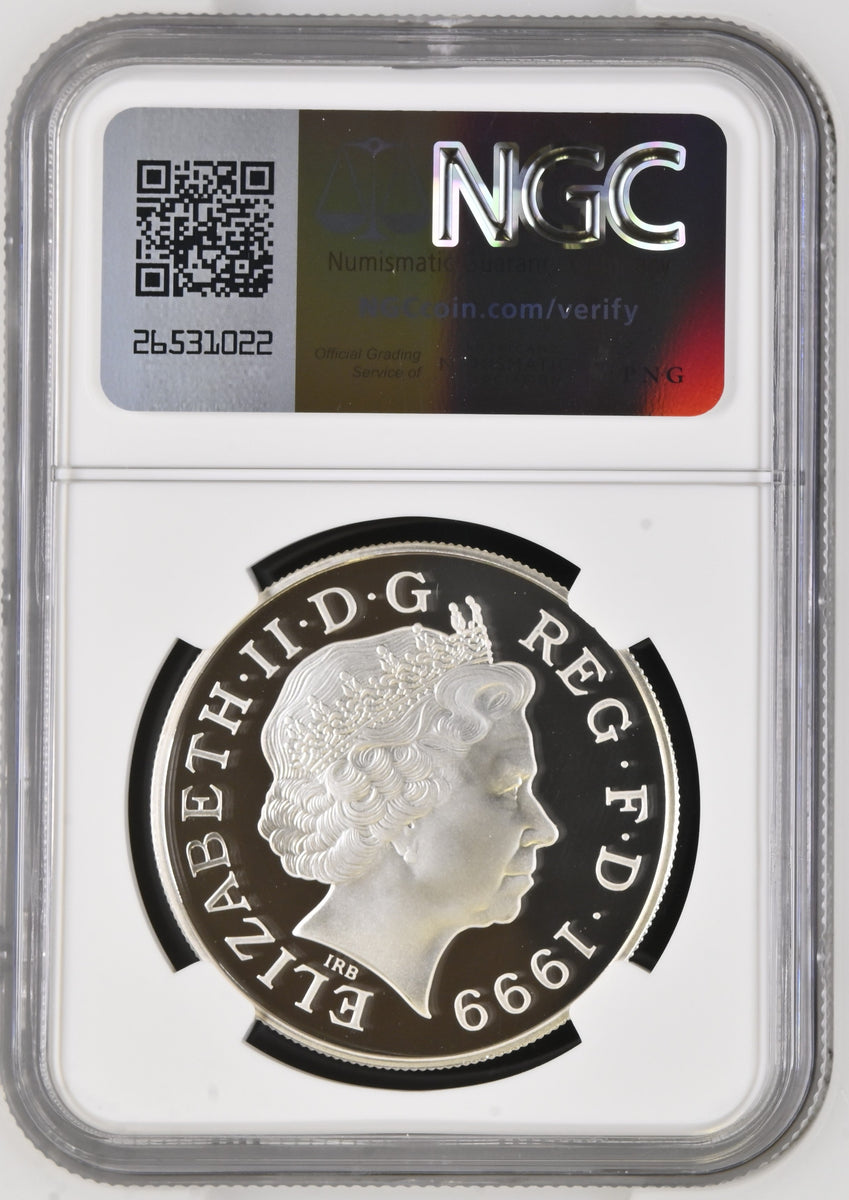 1999 SILVER PROOF £5 PRINCESS DIANA (NGC) PF 69 ULTRA CAMEO NGC ...