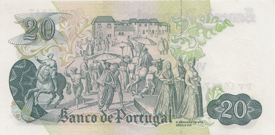 20 ESCUDOS BANKNOTE PORTUGAL ( REF 315 ) - World Banknotes - Cambridgeshire Coins