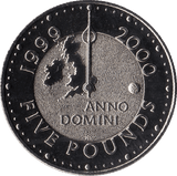 2000 BRILLIANT UNCIRCULATED £5 MILLENNIUM MINTED AT THE DOME BRILLIANT UNCIRCULATED BU - £5 BU - Cambridgeshire Coins