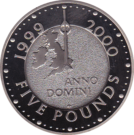 2000 FIVE POUND 5 PROOF COIN MILLENNIUM COMMEMORATIVE 5 Proof