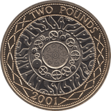 2001 TWO POUND £2 PROOF COIN ADVENT OF TECHNOLOGY SHOULDER OF GIANTS - £2 Proof - Cambridgeshire Coins