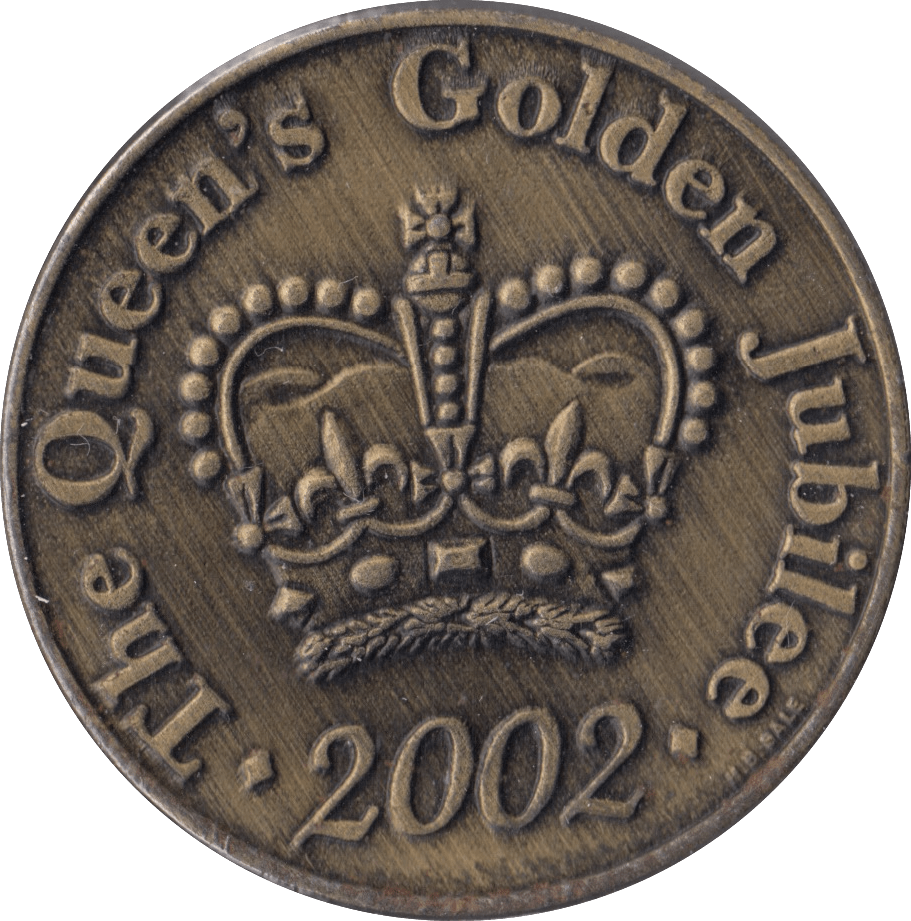 2002 GOLDEN JUBILEE COMMEMORATIVE MEDAL - WORLD COINS - Cambridgeshire Coins