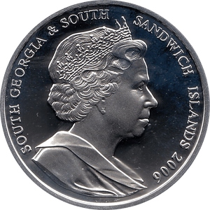 2006 SILVER PROOF SANDWICH ISLANDS COMMEMORATIVE COIN 2 POUNDS QUEEN ELIZABETH II 80TH BIRTHDAY 17 - SILVER PROOF COMMEMORATIVE - Cambridgeshire Coins