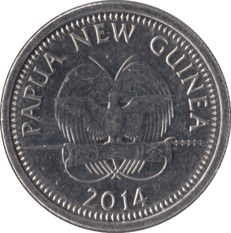 2014 FIVE TOEA PAPUA NEW GUINEA - WORLD COINS - Cambridgeshire Coins