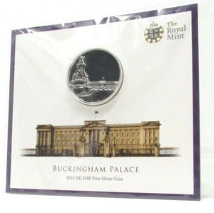 2015 Brilliant Uncirculated 999 Silver £100 Buckingham Palace Coin Pack - Cambridgeshire Coins