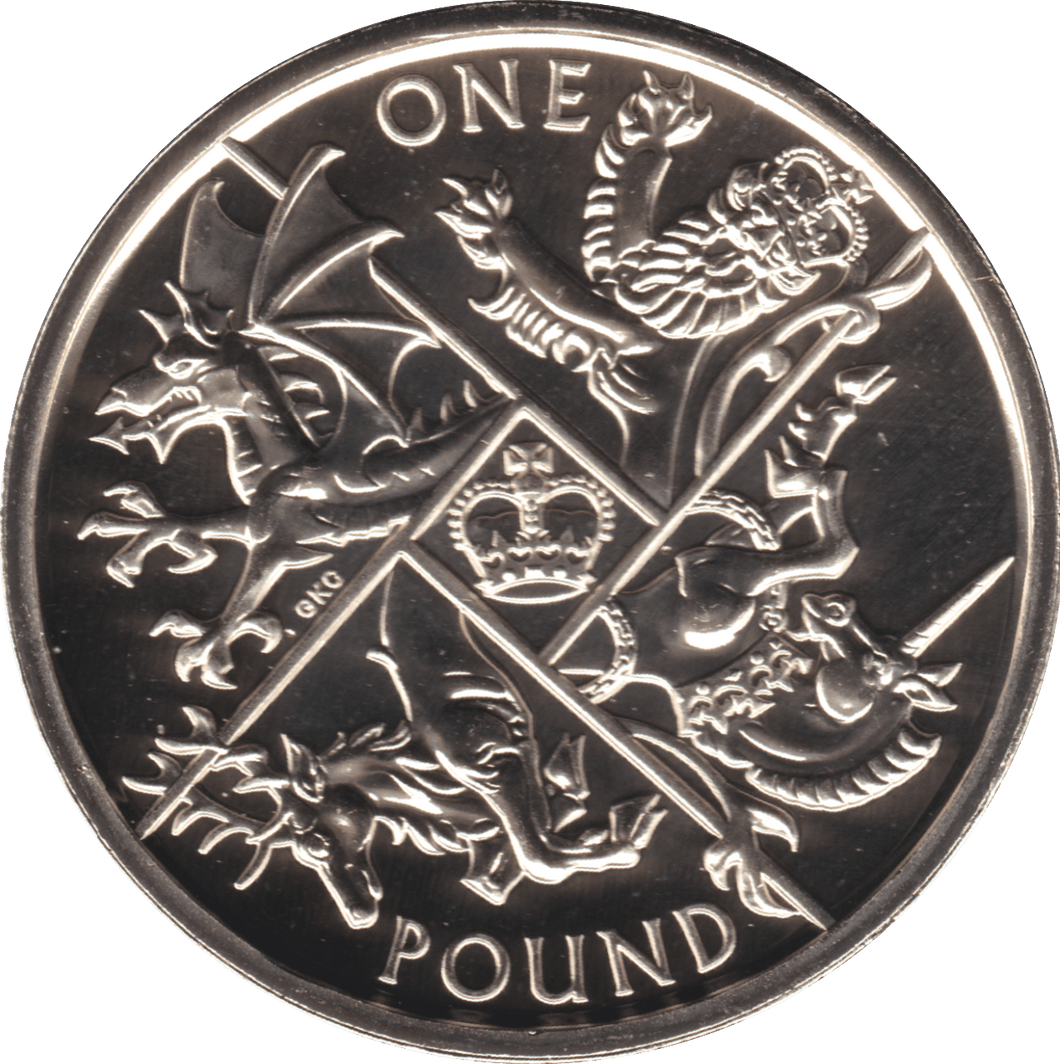 2016 ONE POUND £1 LAST ROUND POUND BRILLIANT UNCIRCULATED BU - £1 BU - Cambridgeshire Coins