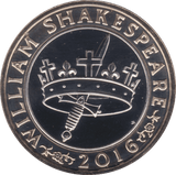 2016 TWO POUND £2 SHAKESPEARE DAGGER BRILLIANT UNCIRCULATED BU - £2 BU - Cambridgeshire Coins