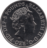 2018 BRILLIANT UNCIRCULATED £5 SAPPHIRE 45TH ANNIVERSARY BU - £5 BU - Cambridgeshire Coins