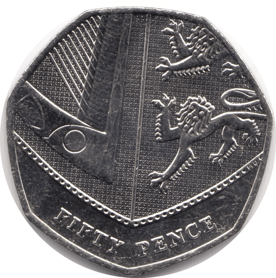 2019 CIRCULATED 50P SHIELD COAT OF ARMS 50P CIRCULATED Cambridgeshire ...