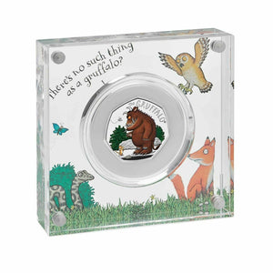 2019 Silver Proof 20 years Gruffalo Mouse 50p Coin Box COA Royal Mint - Silver Proof 50p - Cambridgeshire Coins