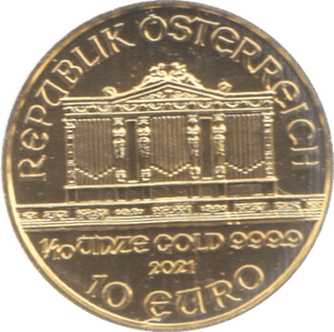 2021 AUSTRIA PHILHARMONIA GOLD 10 EURO - Gold World Coins - Cambridgeshire Coins