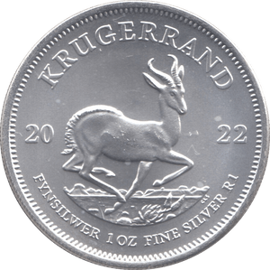 2022 SILVER KRUGERRAND 1OZ SOUTH AFRICA - SILVER WORLD COINS - Cambridgeshire Coins