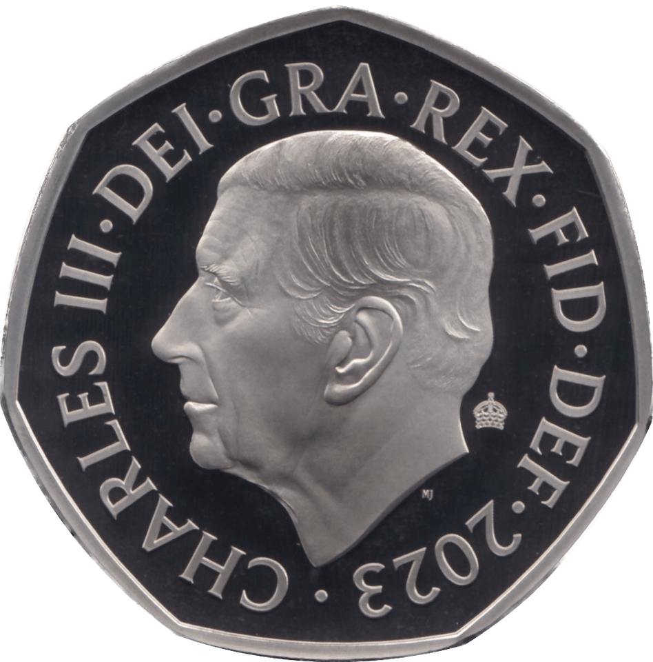 2023 FIFTY PENCE PROOF KING CHARLES - 5OP Proof - Cambridgeshire Coins