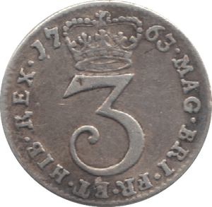 1763 MAUNDY THREE PENCE ( VF ) 8