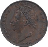 1826 FARTHING ( EF ) 23 - Farthing - Cambridgeshire Coins